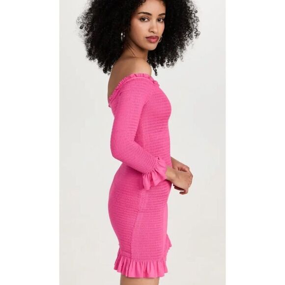 Caroline Constas Tilly Dress in Fushia NWT Size Small - Picture 4 of 11